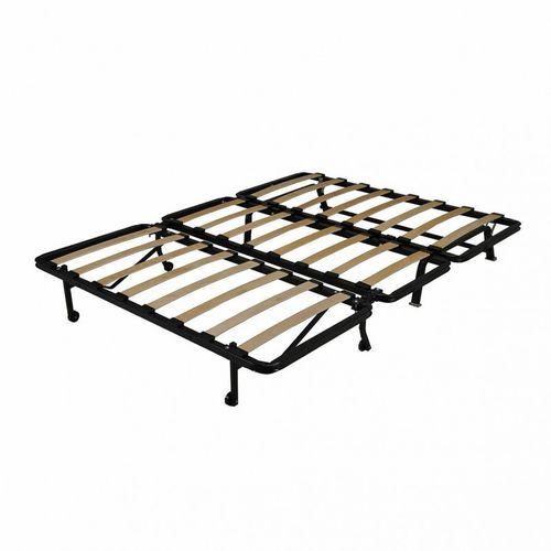 Banquette Lit BZ 140x190 Cm En Tissu Gris Matelas 12 Cm – Buzzy