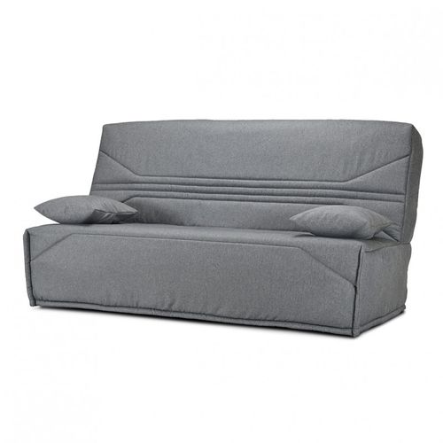 Clic Clac 130x190 Cm En Tissu Gris Et Matelas Bultex®14 Cm - Teodore