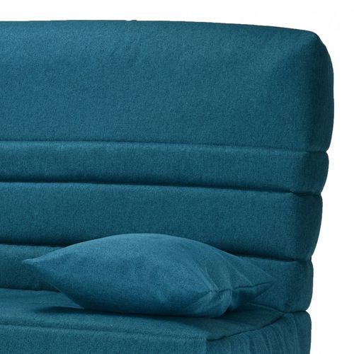 Clic Clac 130x190 Cm En Tissu Bleu Canard Et Matelas 13 Cm - Ebro