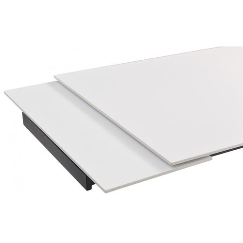 Table Extensible 160/240 Cm Céramique Blanc Pieds Filaires - Oregon 01