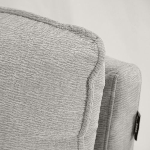 Angle Pour Canapé Modulable En Tissu Doux Gris Clair - Charles