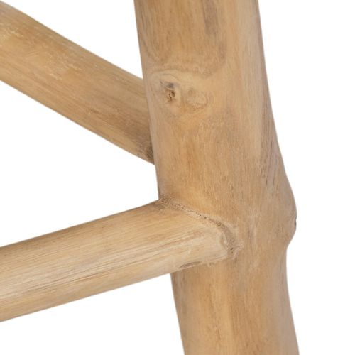Tabouret / Table D'appoint D. 30 Cm En Bois De Teck Naturel - Toby