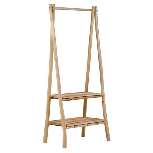 Meuble D'entrée / Portant En Bois De Teck Massif H. 160 Cm - Mariano