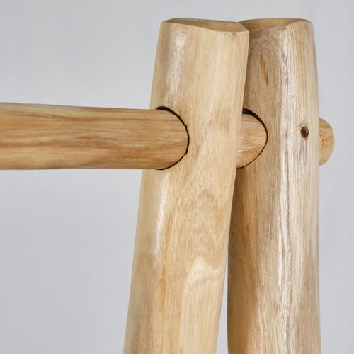 Meuble D'entrée / Portant En Bois De Teck Massif H. 160 Cm - Mariano