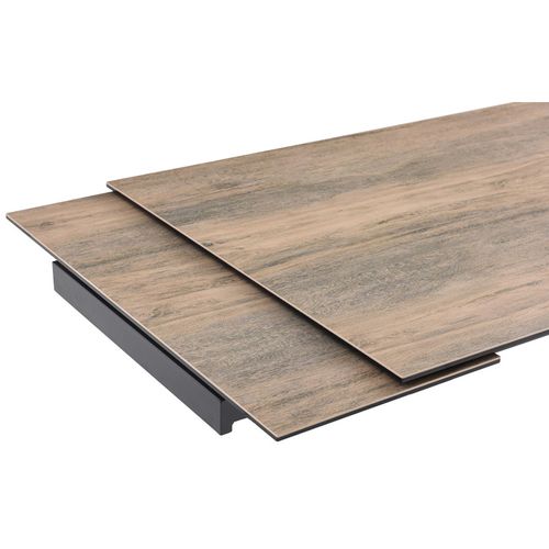 Table Extensible 180/260 Cm Céramique Effet Bois Pieds Filaires - Texas 01