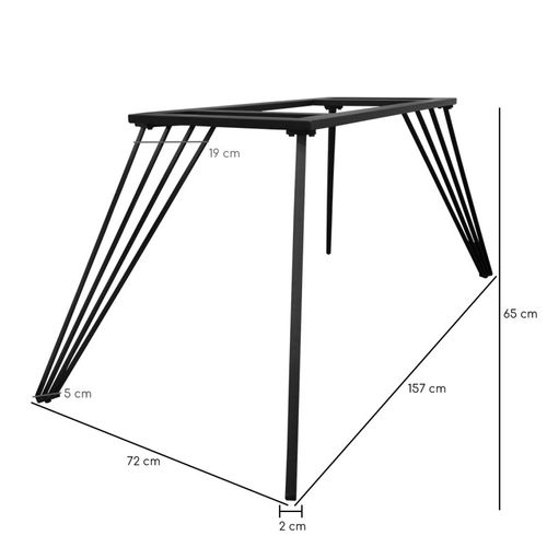 Table Extensible 180/260 Cm Céramique Effet Bois Pieds Filaires - Texas 01