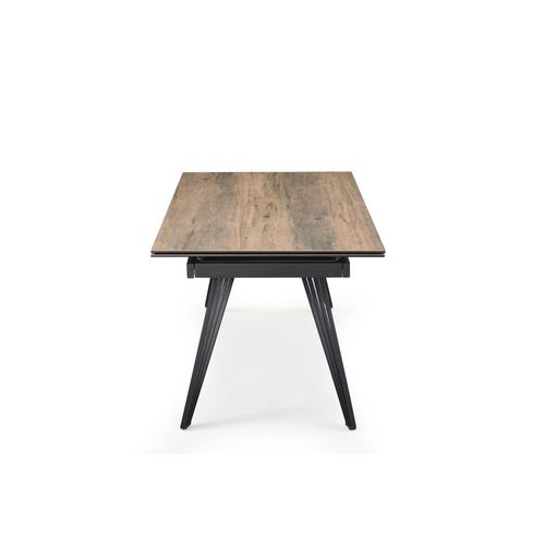 Table Extensible 180/260 Cm Céramique Effet Bois Pieds Filaires - Texas 01
