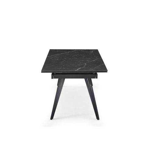Table Extensible 180/260 Cm Céramique Noir Marbré Pieds Filaires - Indiana 01