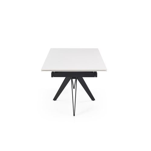 Table Extensible 180 à 260 Cm Céramique Blanc Pied Étoile - Oregon 06