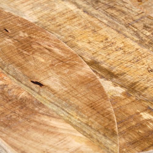 3 Tables Basses Gigognes Rondes Bois De Manguier Pieds Métal - Manho