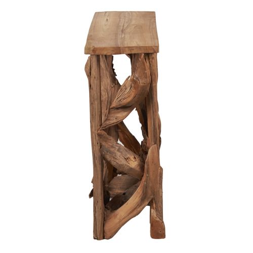 Console L. 98 Cm Assemblage Bois De Teck Et Plateau – Munich