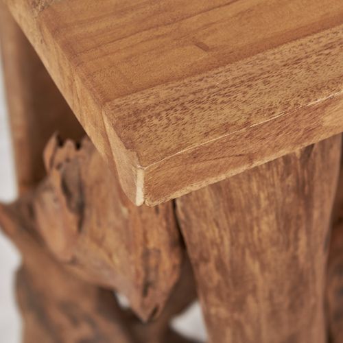 Console L. 98 Cm Assemblage Bois De Teck Et Plateau – Munich