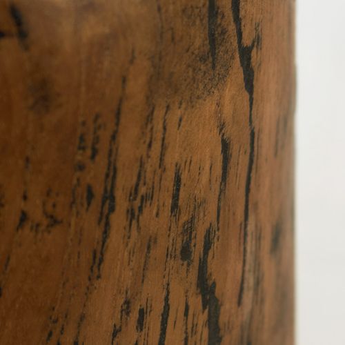 Vase Décoratif H. 18 Cm En Bois De Teck Massif - Hera M