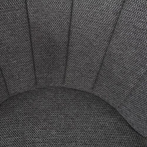 Lot 2 Chaises Repas En Tissu Gris Anthracite Et Pieds Métal – Montreal