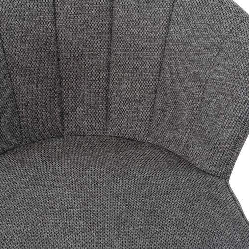 Lot 2 Tabourets Bar Tissu Gris Anthracite Piètement Métal – Montreal