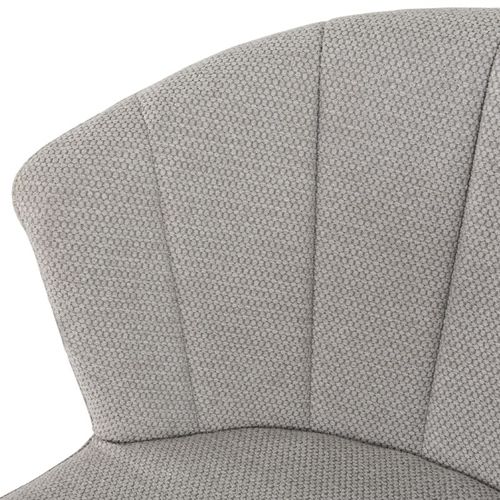 Tabouret De Bar En Tissu Gris Clair Avec Piètement Métal – Montreal