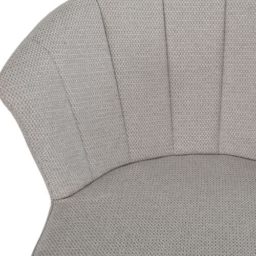 Tabouret De Bar En Tissu Gris Clair Avec Piètement Métal – Montreal