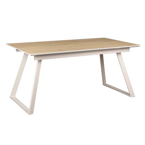 Table De Repas Extensible 160/200 Cm Placage Bois De Chêne - Marjorie