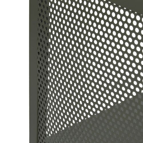 Banc Entrée L. 102 Cm En Métal Ajouré Vert Foncé Et Tissu - Lone 6986