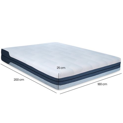 Matelas Mousse Réversible 180x200 Cm Accueil Mémoire De Forme Et Gel – Sunrise