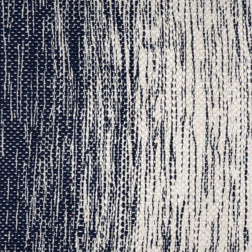 Tapis 40 X 60 Cm En Coton Brodé Avec Dégradé De Bleu Vieilli – Saphir