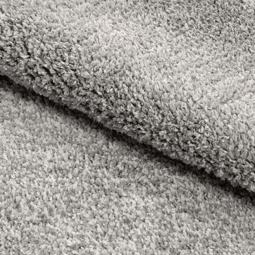 Tapis 140 X 200 Cm Shaggy à Poils Courts Doux Gris Clair – Cosmos