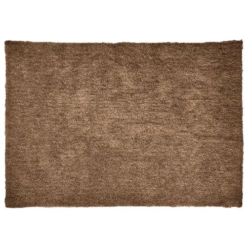 Tapis 140 X 200 Cm Shaggy à Poils Courts Doux Marron – Cosmos