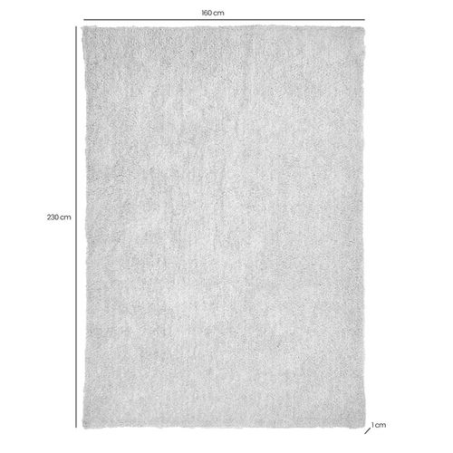 Tapis 160 X 230 Cm Shaggy à Poils Courts Doux Blanc – Cosmos