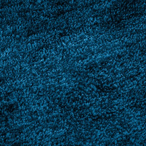 Tapis 160 X 230 Cm Shaggy à Poils Courts Bleu Canard – Cosmos