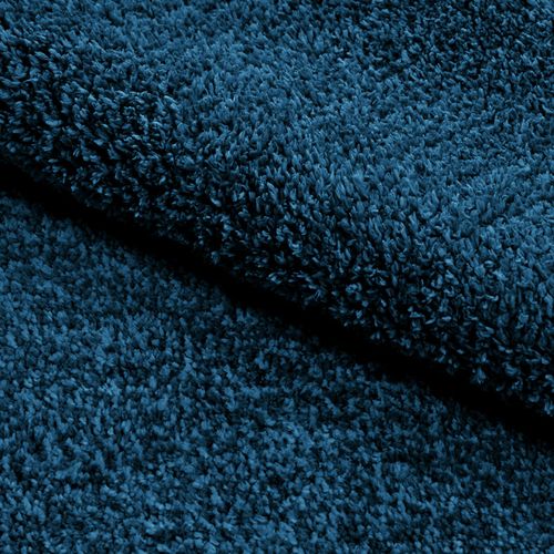 Tapis 160 X 230 Cm Shaggy à Poils Courts Bleu Canard – Cosmos