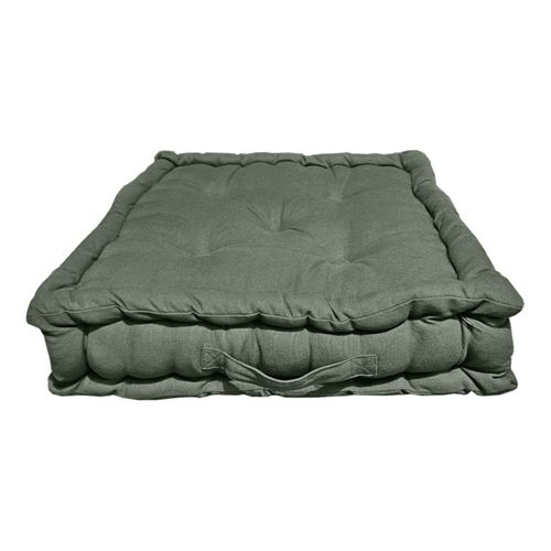 Coussin De Sol 50 X 50 Cm Matelassé En Coton Vert - Dolores