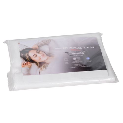 Protège Oreiller 40 X 60 Cm Tissu En Coton Et Polyester - Serena