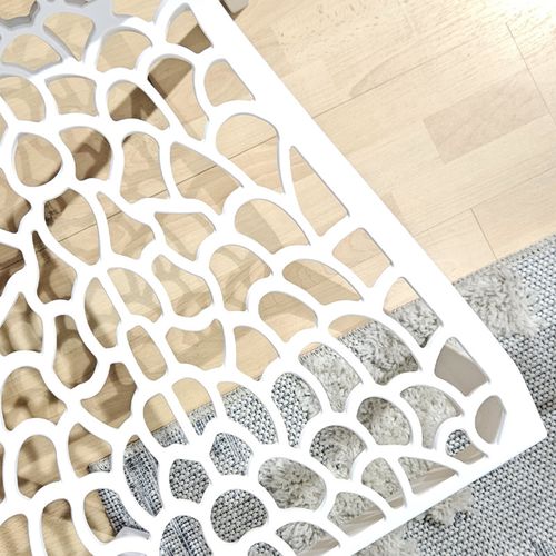 Lot De 2 Chaises De Repas Blanches Ajourées Et Empilables - Gruyer 2