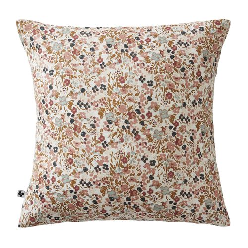 Parure De Lit 140 X 200 Cm Gaze De Coton Écru Et Fleuri - Isabela 2