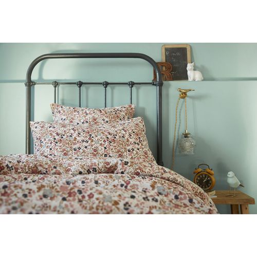 Housse De Couette 140 X 200 Gaze De Coton Écru Et Fleuri - Isabela 2