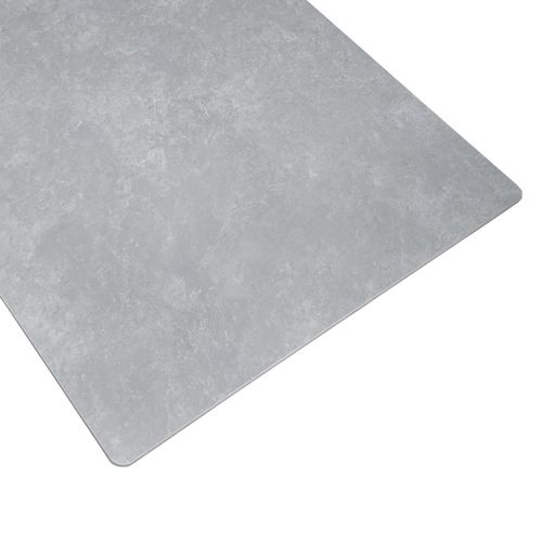 Table 130 X 70 Cm Céramique Gris Béton Pieds Métal Noir - Ryder 2