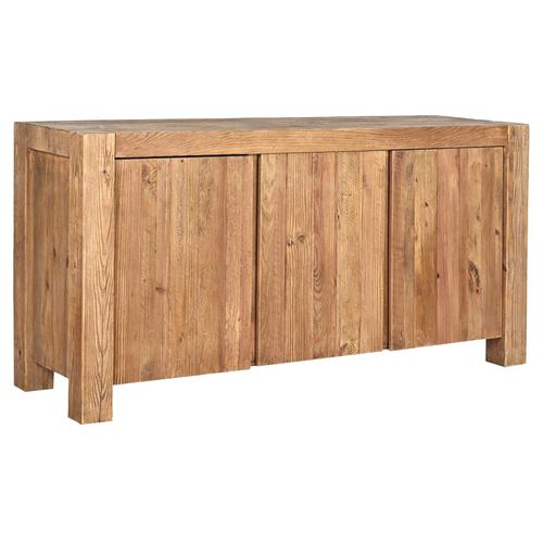 Buffet 168 Cm 3 Portes 3 Tablettes Bois De Pin Massif Recyclé - Chalet