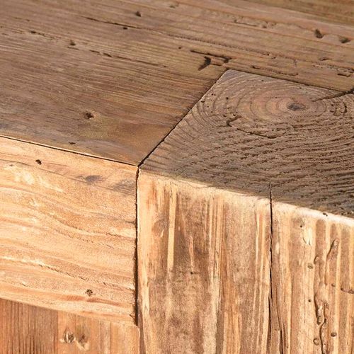 Buffet 168 Cm 3 Portes 3 Tablettes Bois De Pin Massif Recyclé - Chalet