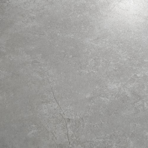 Table Ronde D. 100 Cm Céramique Gris Pieds Croisés Métal - Ryder 2