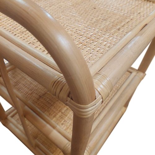 Table De Chevet H. 55 Cm En Rotin Naturel Avec 3 Tablettes – Hazel