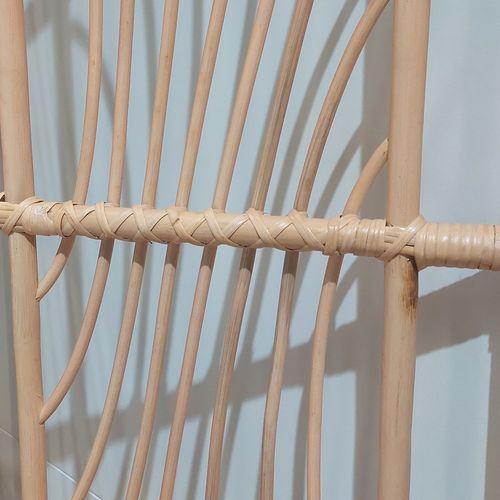 Paravent H. 180 Cm En Rotin Naturel Ajouré Formes Organiques – Hazel