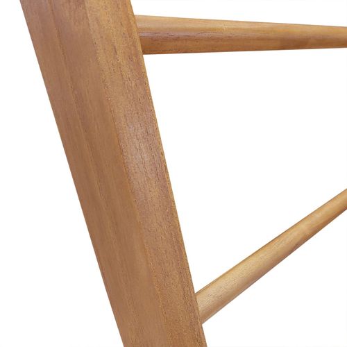 Porte Serviettes Autoportant H. 100 Cm En Bois De Teck Vernis – Anya