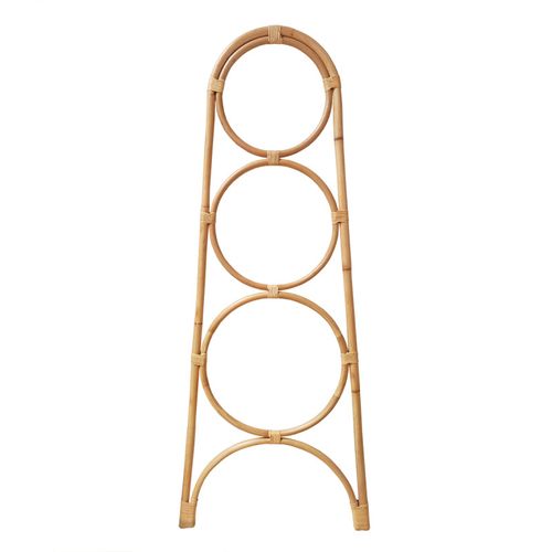 Portant Échelle Serviettes Et Plaids En Rotin Naturel 170 Cm - Hazel