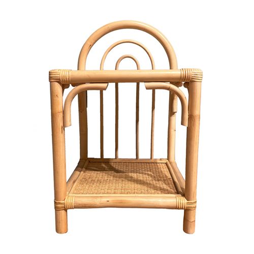 Table D'appoint 56 Cm En Rotin Naturel Avec 2 Tablettes – Hazel