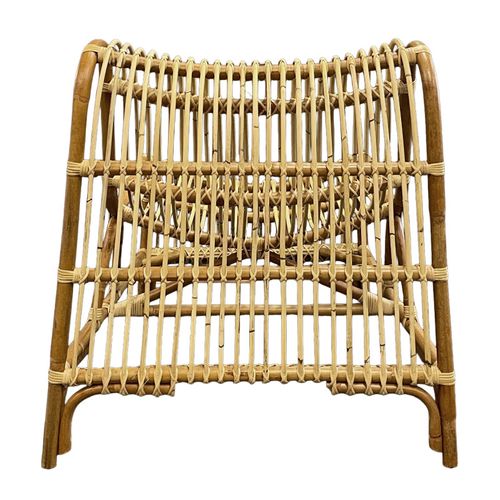 Fauteuil Lounge Arrondi En Rotin Naturel Tressé – Jackie