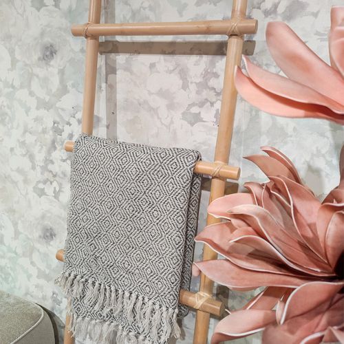 Echelle Porte Serviette 190 Cm En Rotin Naturel - Livio