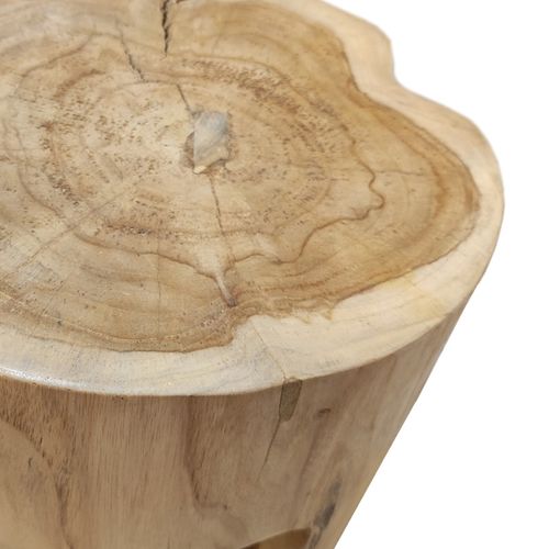 Table D'appoint 3 Pieds En Racine De Bois De Teck Massif - Emori