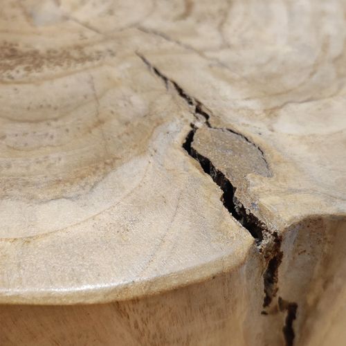 Table D'appoint 3 Pieds En Racine De Bois De Teck Massif - Emori