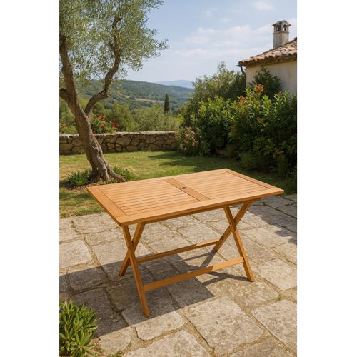 Table De Jardin Rectangulaire Pliante 150 Cm Bois De Teck - Ancolie