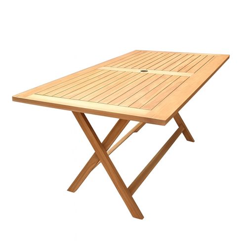 Table De Jardin Rectangulaire Pliante 150 Cm Bois De Teck - Ancolie
